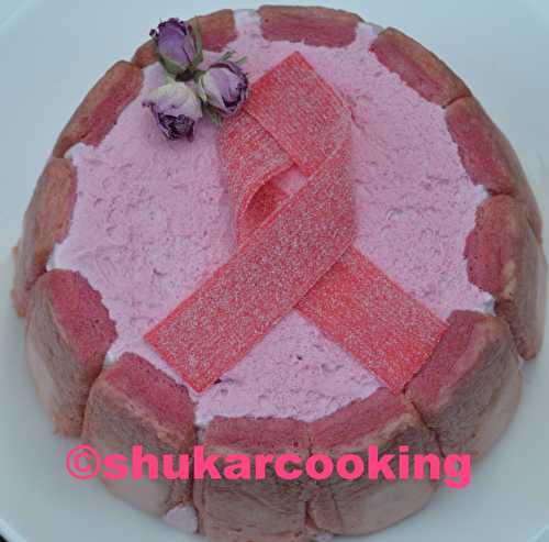 Charlotte aux framboises pour octobre rose - Shukar Cooking