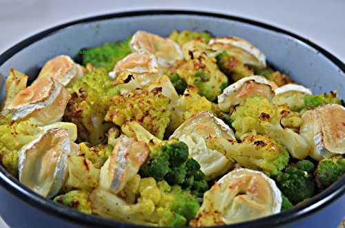 Chou romanesco gratiné au chèvre