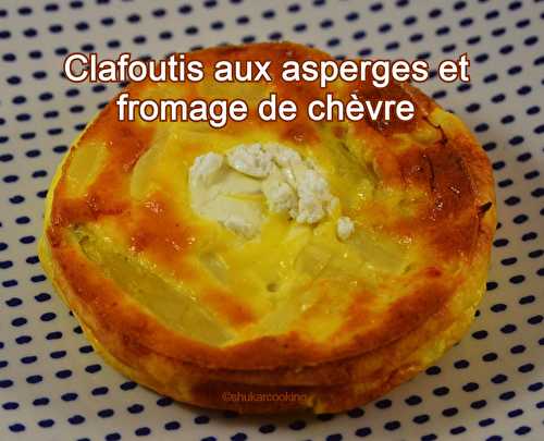 Clafoutis aux asperges et fromage de chèvre