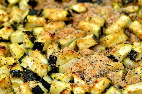 Courgettes sablées au parmesan