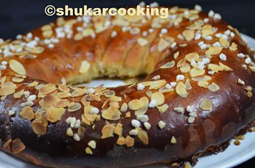 Couronne des rois aux amandes et pommes