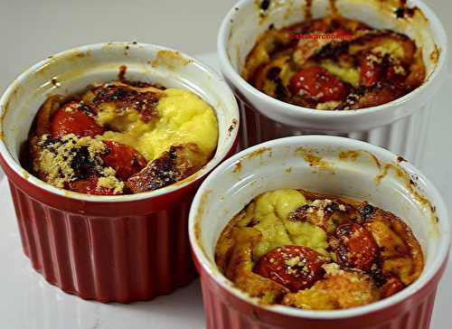 Crèmes de parmesan aux tomates