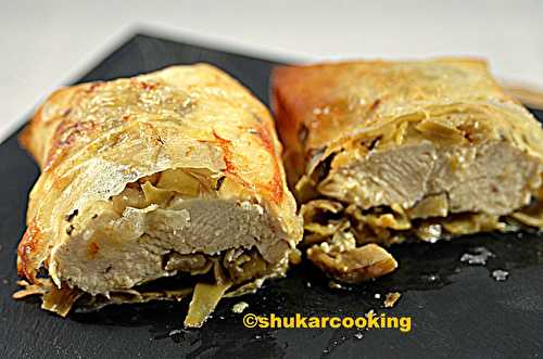 Croustillant de poulet aux artichauts  - Shukar Cooking