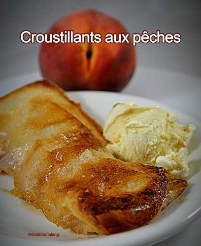 Croustillants aux pêches