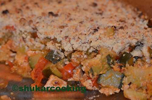 Crumble de légumes et volaille - Shukar Cooking