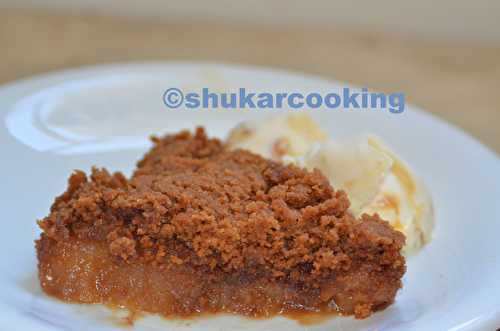 Crumble pommes spéculoos - Shukar Cooking