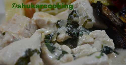 Émincé de poulet sauce basilic - Shukar Cooking