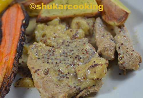 Escalope de porc à la normande - Shukar Cooking
