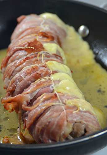 Filet mignon au fromage à raclette et poitrine fumée