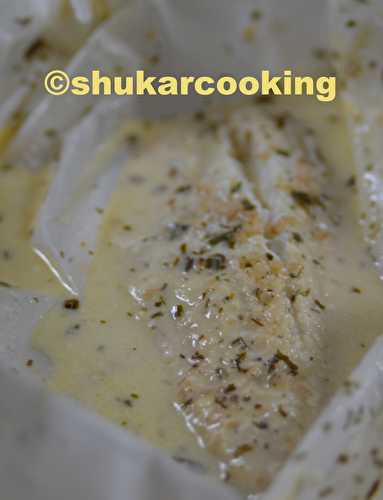 Filets de poisson caramélisés en papillote - Shukar Cooking