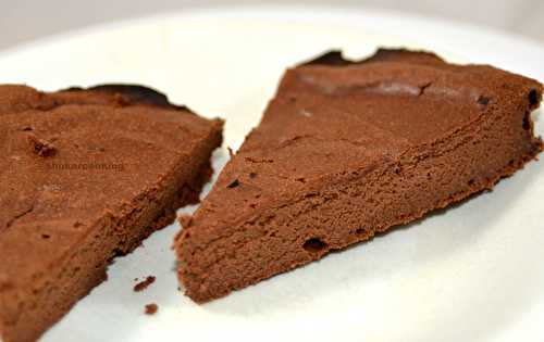 Fondant au chocolat noir et fromage blanc 0% sans matières grasses ajoutées