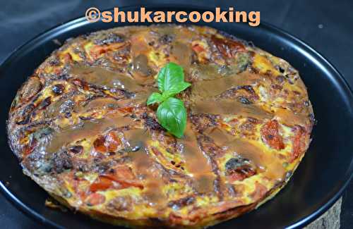 Fritada tomates, jambon fromage - Shukar Cooking