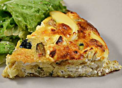 Fritatta semoule, courgette et feta