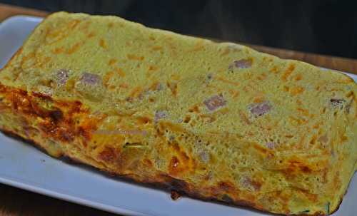 Frittata courgette, porc et fromages