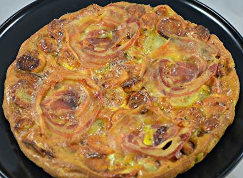 Frittata pomme de terre et pancetta au four