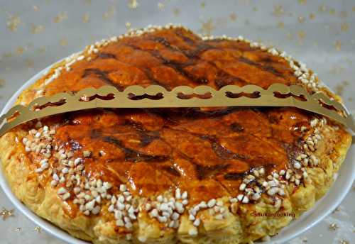 Galette des rois à crème d’amande au clémentine curd