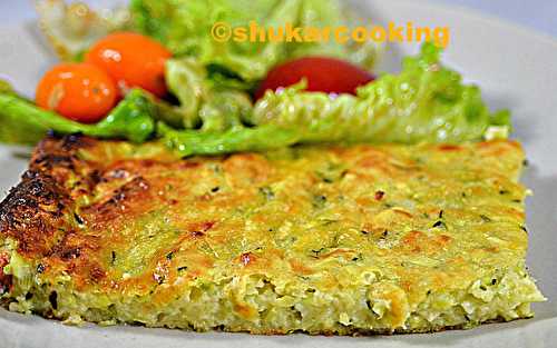 Galette ou scarpaccia de courgettes eu parmesan d’Alain Ducasse