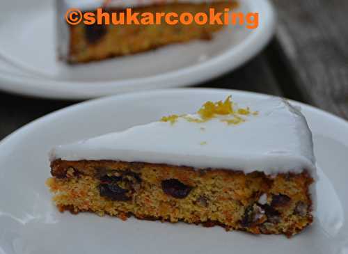 Gâteau aux carottes glaçage au citron - Shukar Cooking