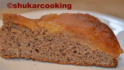 Gâteau aux pommes et poires caramélisé à la châtaigne