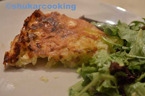 Gâteau de pommes de terre aux poireaux & Neufchâtel - Shukar Cooking