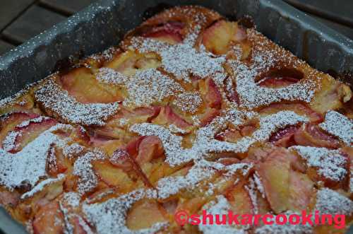 Gâteau invisible aux prunes