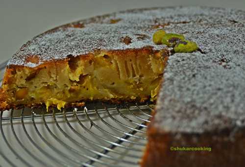 Gâteau miel pistaches - Shukar Cooking