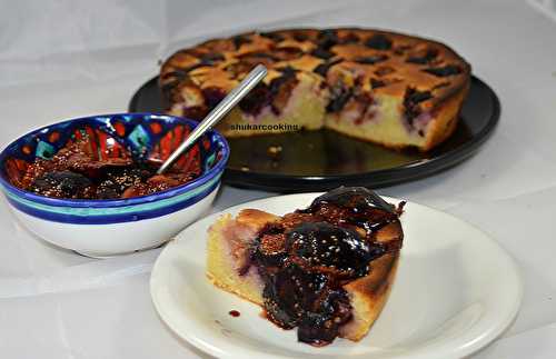 Gâteau très figues et aux amandes de Yotam Ottolenghi - Shukar Cooking