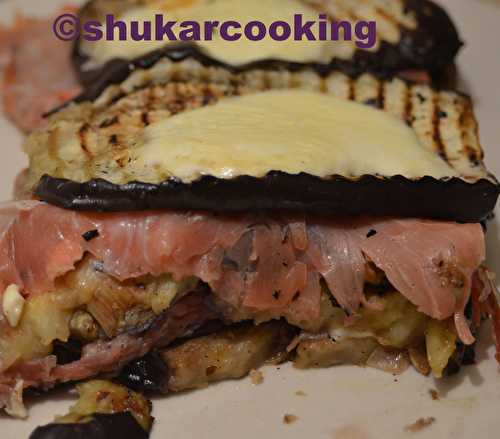 Gratin d'aubergines au jambon de Parme - Shukar Cooking