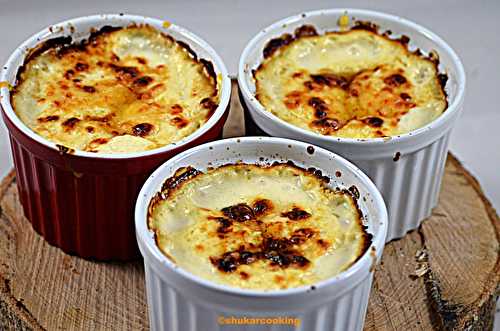 Gratin d'oeufs à la moutarde