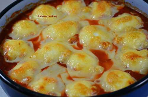 Gratin d’œufs durs à la sauce tomate - Shukar Cooking