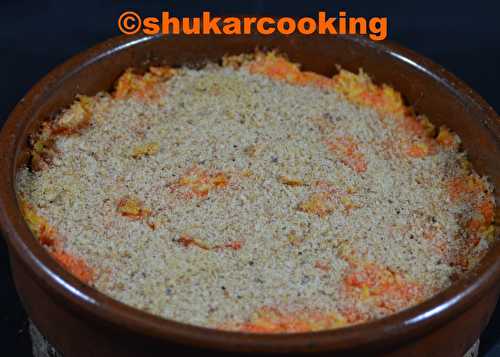Gratin de carottes, saumon et riz - Shukar Cooking