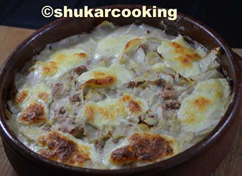 Gratin de chou-doux au thon