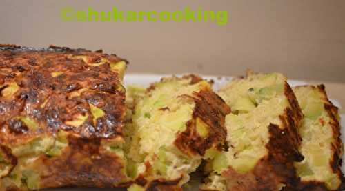 Gratin de courgettes, comté et tahina