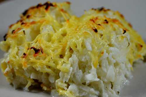 Gratin de radis noirs au fromage ail et fines herbes