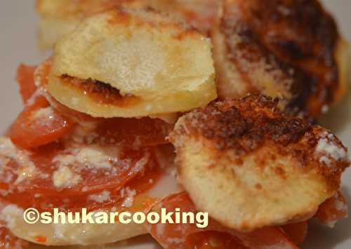 Gratin panais aux tomates - Shukar Cooking