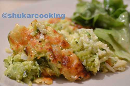 Gratin risonis aux courgettes