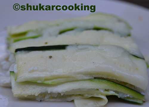 Lasagnes de courgettes au cabillaud  - Shukar Cooking