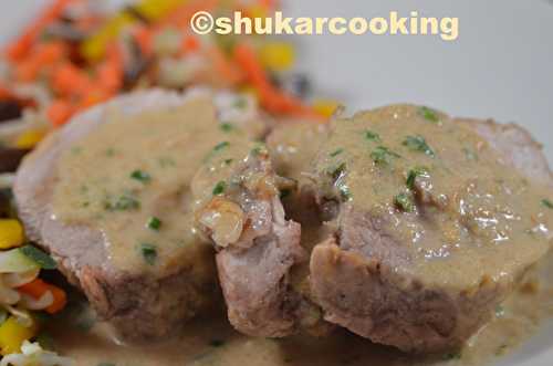 Médaillons de porc sauce Satay - Shukar Cooking