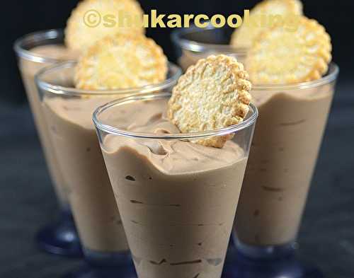 Mousse au chocolat/caramel chantilly de mascarpone