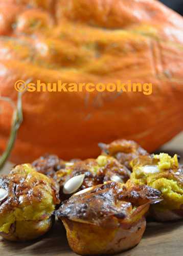 Muffins de potiron au bacon et neufchâtel - Shukar Cooking