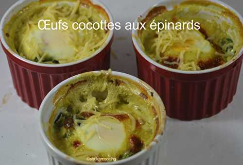 Œufs cocottes aux épinards