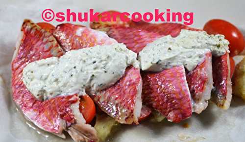 Papillotes de rouget au Boursin - Shukar Cooking