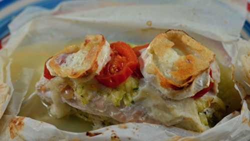 Papillotes de suprême de poulet au fromage de chèvre