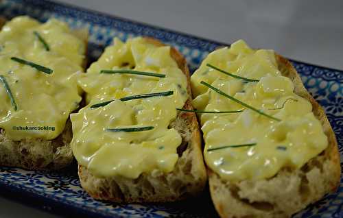 Pasta szczypiorkowa ou tartinade aux œufs