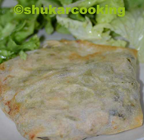 Pastilla de thon au St Môret allégé, asperges vertes et aux fruits secs