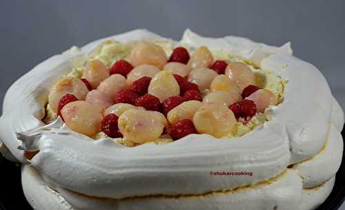 Pavlova façon Ispahan pour le Noël Orthodoxe