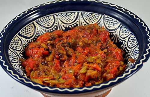 Poêlée de poivrons et aubergines grillées