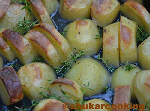 Pommes de terre rôties, sans matière grasse