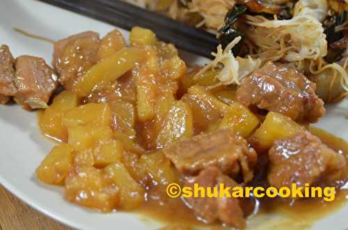 Porc au caramel et gingembre - Shukar Cooking