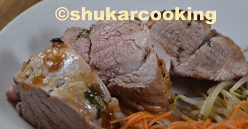 Porc au miel et au gingembre - Shukar Cooking